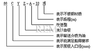 CYZ-A自吸油泵 型号意义